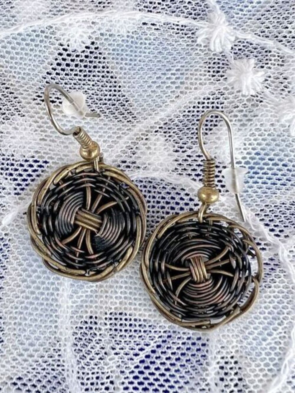 Cute Basketweave Earrings